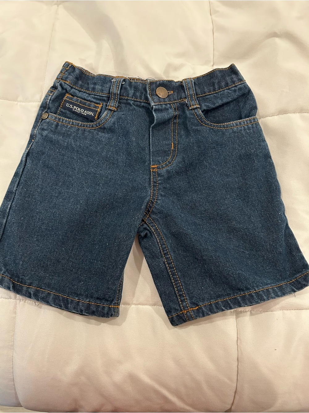 U.S. Polo Assn. Dark Blue Denim Kids Shorts